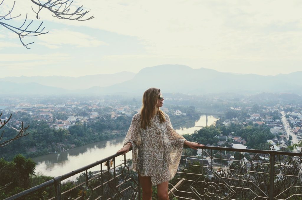 Kacee Gore in Luang Prabang, Laos